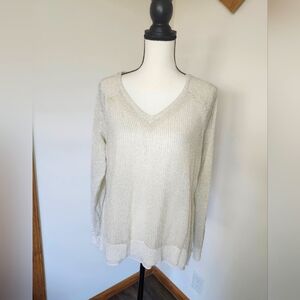 Lucky Brand Golden Metallic Shimmer Layered Shirt